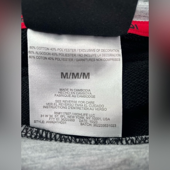 NWT AND1 Men's Basketball Hoodie Pocket Front Size Medium - Picture 5 of 7